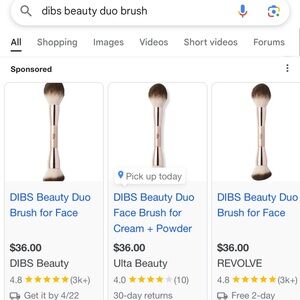 Dibs Duo Face Brush (one Brush Per Order - Showing Different Packaging)